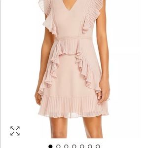 Bcbg ruffled mini dress